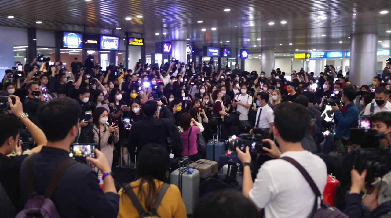 独家视频:某女星机场被粉丝围堵,保镖失控推倒老人引发众怒